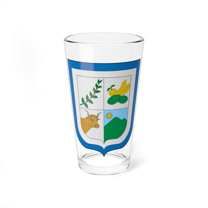 Escudo de San Francisco Cundinamarca (Colombia) (Coat of Arms) Pint Glass 16oz 16oz - Go Mug Yourself