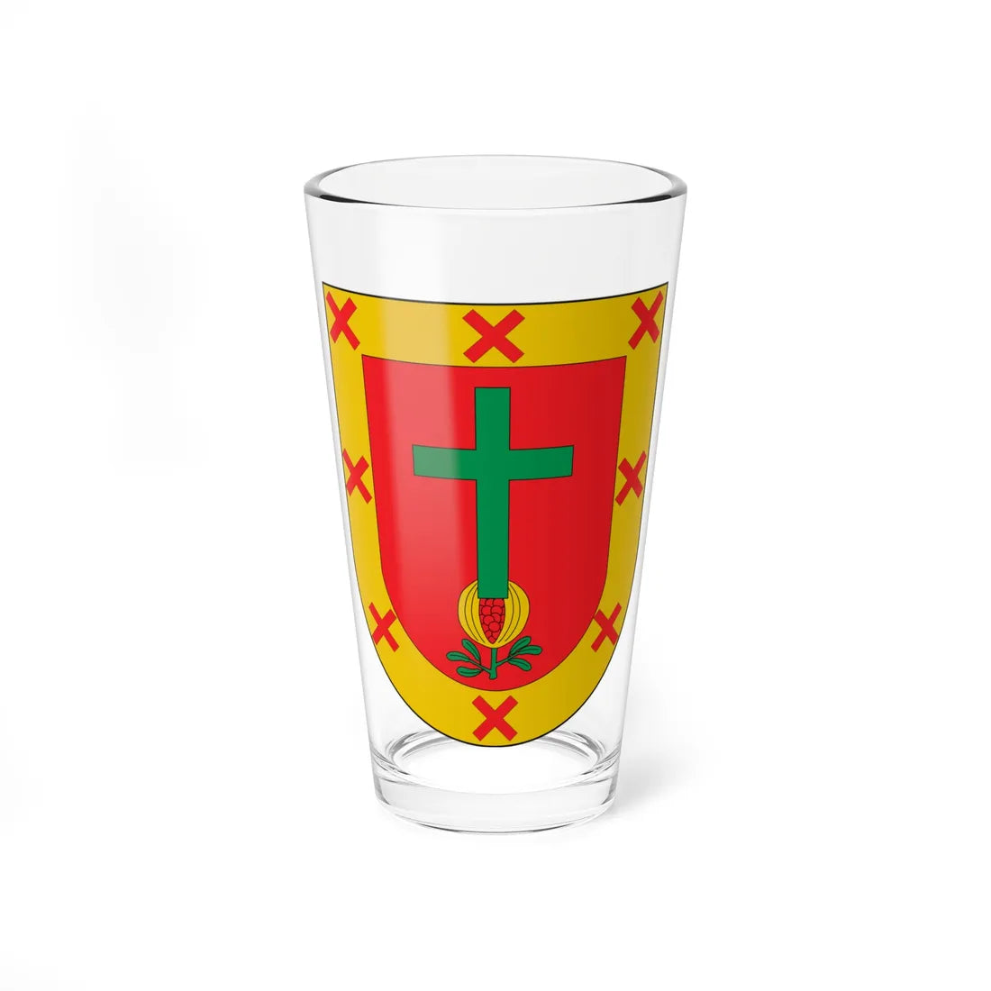 Escudo de San Gil (Colombia) (Coat of Arms) Pint Glass 16oz 16oz - Go Mug Yourself
