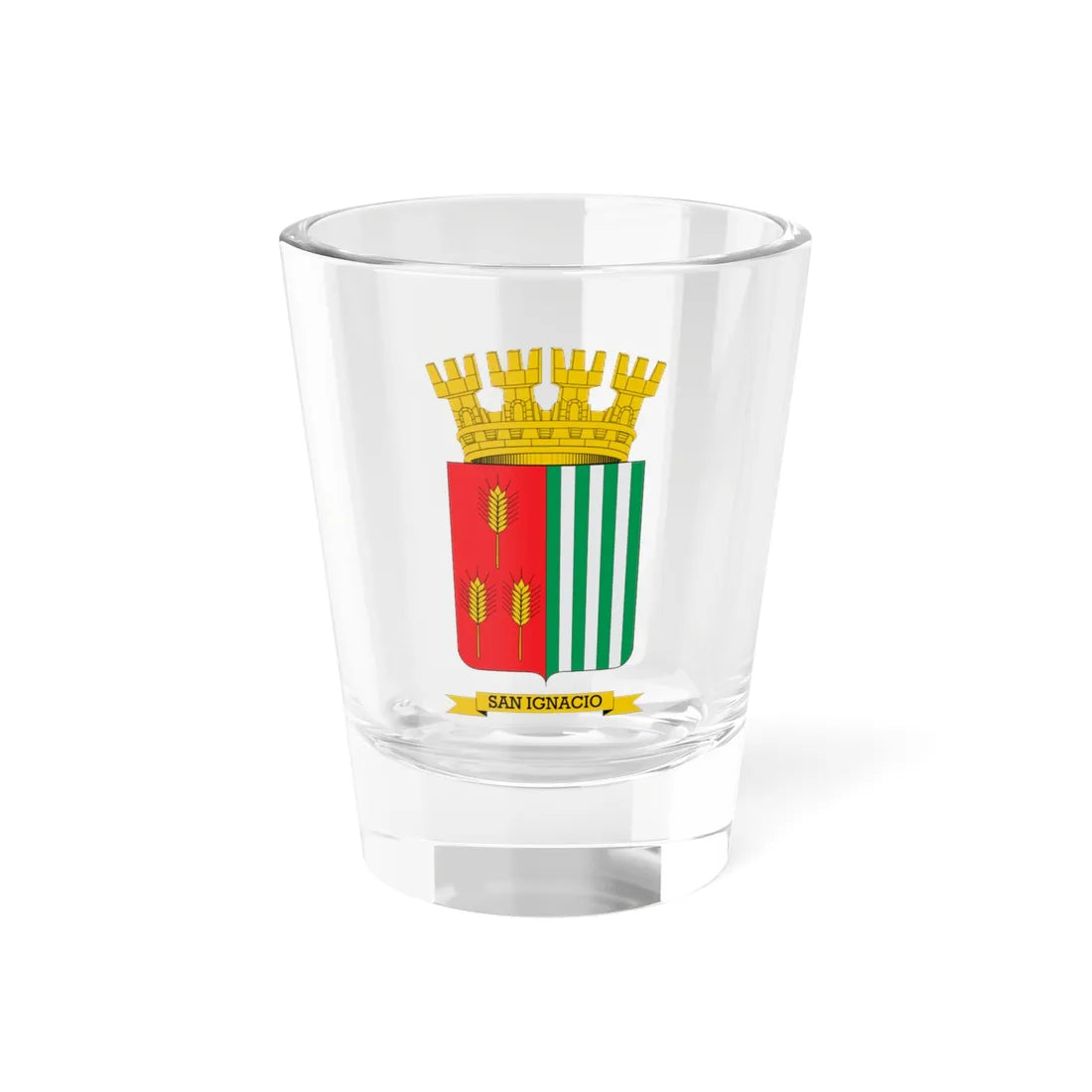Escudo de San Ignacio (Chile) (Coat of Arms) Shot Glass 1.5oz 1.5oz - Go Mug Yourself