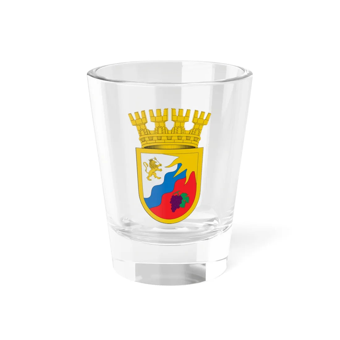 Escudo de San Javier Chile (Chile) (Coat of Arms) Shot Glass 1.5oz 1.5oz - Go Mug Yourself