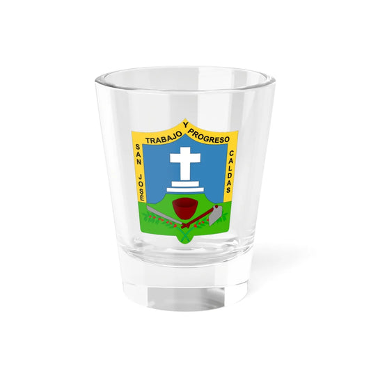 Escudo de San José - Caldas (Colombia) (Coat of Arms) Shot Glass 1.5oz 1.5oz - Go Mug Yourself