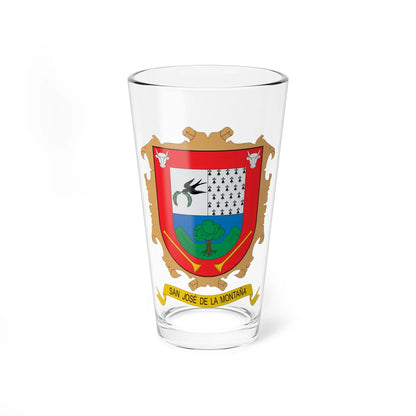 Escudo de San José de la Montaña (Colombia) (Coat of Arms) Pint Glass 16oz 16oz - Go Mug Yourself