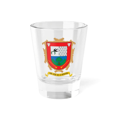 Escudo de San José de la Montaña (Colombia) (Coat of Arms) Shot Glass 1.5oz 1.5oz - Go Mug Yourself