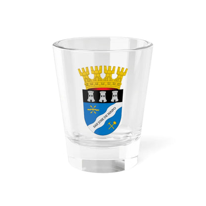 Escudo de San José de Maipo (Chile) (Coat of Arms) Shot Glass 1.5oz 1.5oz - Go Mug Yourself