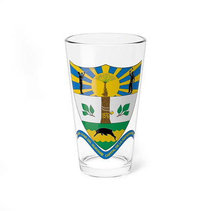 Escudo de San José del Guaviare (Colombia) (Coat of Arms) Pint Glass 16oz 16oz - Go Mug Yourself