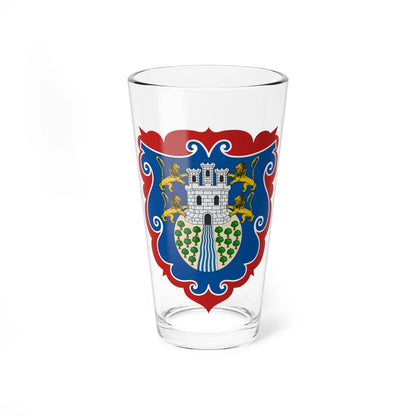 Escudo de San Juan de Pasto Nariño Alcaldía (Colombia) (Coat of Arms) Pint Glass 16oz 16oz - Go Mug Yourself