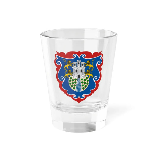 Escudo de San Juan de Pasto Nariño Alcaldía (Colombia) (Coat of Arms) Shot Glass 1.5oz 1.5oz - Go Mug Yourself