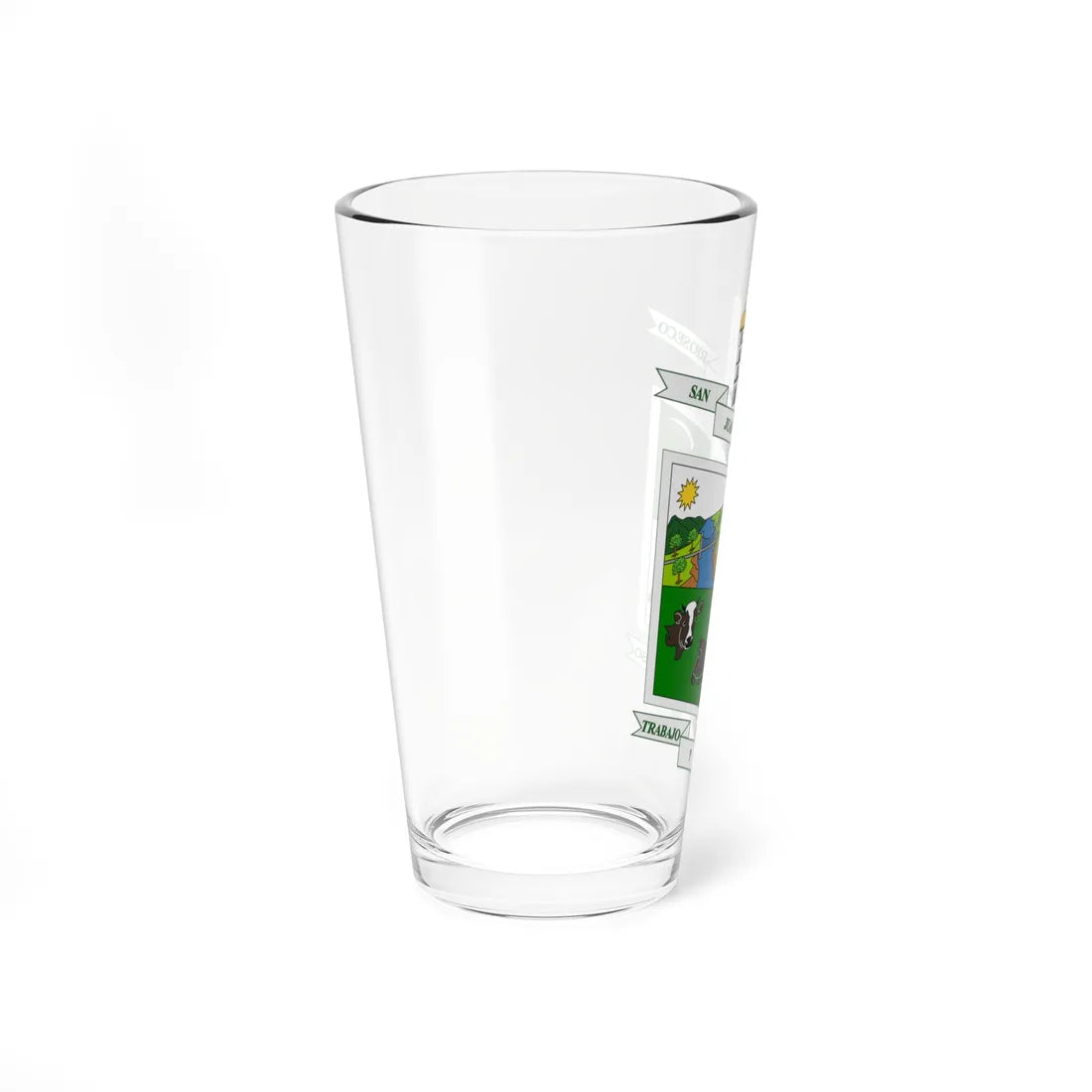Escudo de San Juan de Rioseco - Cundinamarca (Colombia) (Coat of Arms) Pint Glass 16oz - Go Mug Yourself