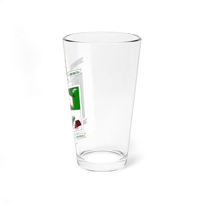 Escudo de San Juan de Rioseco - Cundinamarca (Colombia) (Coat of Arms) Pint Glass 16oz - Go Mug Yourself