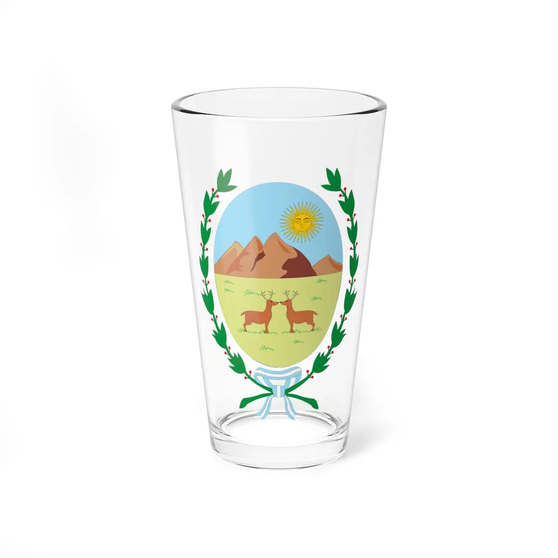 Escudo de San Luis (Argentina) (Coat of Arms) Pint Glass 16oz 16oz - Go Mug Yourself
