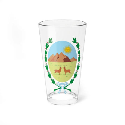 Escudo de San Luis (Argentina) (Coat of Arms) Pint Glass 16oz 16oz - Go Mug Yourself