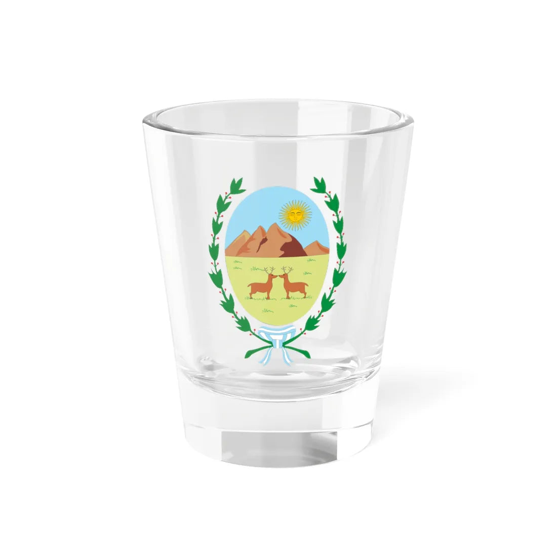 Escudo de San Luis (Argentina) (Coat of Arms) Shot Glass 1.5oz 1.5oz - Go Mug Yourself