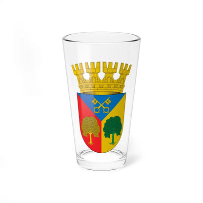 Escudo de San Pedro Chile (Chile) (Coat of Arms) Pint Glass 16oz 16oz - Go Mug Yourself