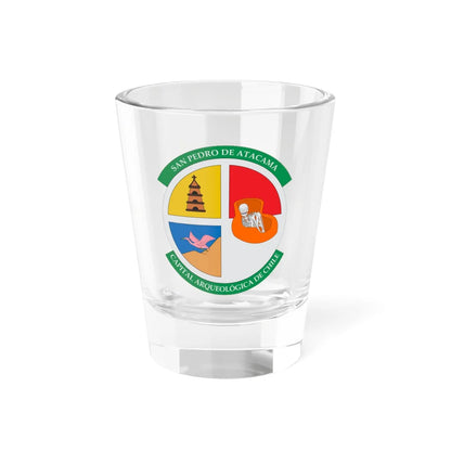 Escudo de San Pedro de Atacama (Chile) (Coat of Arms) Shot Glass 1.5oz 1.5oz - Go Mug Yourself
