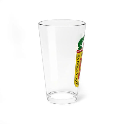 Escudo de San Pedro de Tacna (Peru) (Coat of Arms) Pint Glass 16oz - Go Mug Yourself