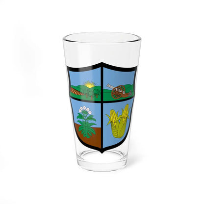 Escudo de San Pedro Valle (Colombia) (Coat of Arms) Pint Glass 16oz 16oz - Go Mug Yourself