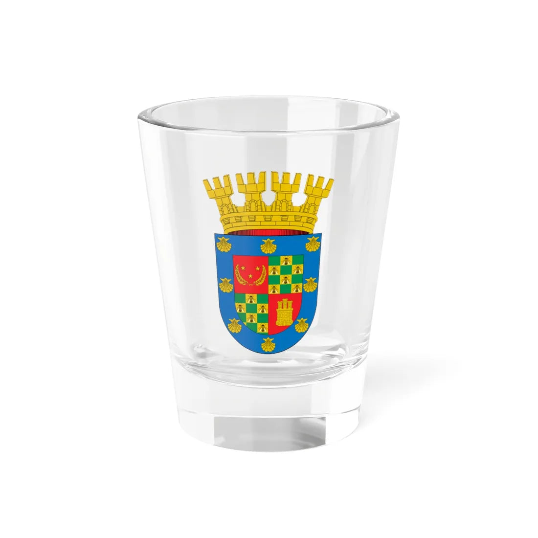 Escudo de San Ramón (Chile) (Coat of Arms) Shot Glass 1.5oz 1.5oz - Go Mug Yourself