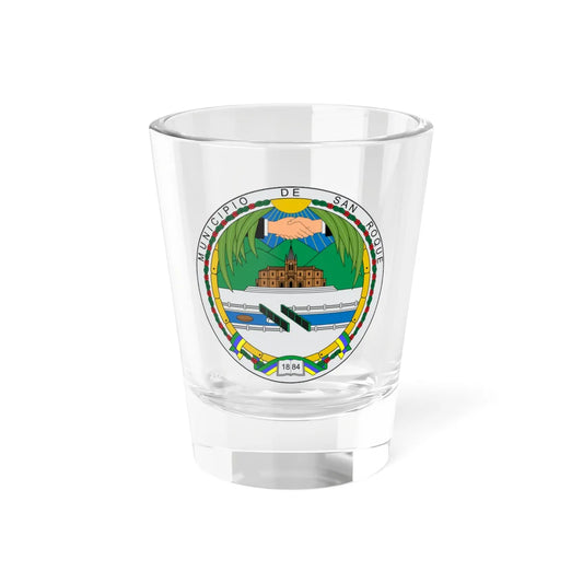 Escudo de San Roque Antioquia (Colombia) (Coat of Arms) Shot Glass 1.5oz 1.5oz - Go Mug Yourself