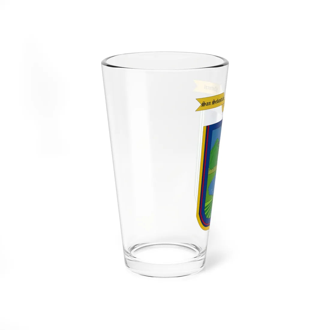 Escudo de San Sebastián - Cauca (Colombia) (Coat of Arms) Pint Glass 16oz - Go Mug Yourself