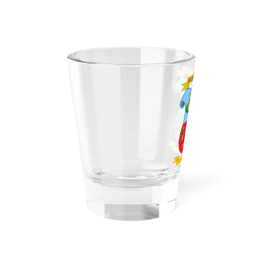 Escudo de San Sebastián de Buenavista Magdalena (Colombia) (Coat of Arms) Shot Glass 1.5oz - Go Mug Yourself