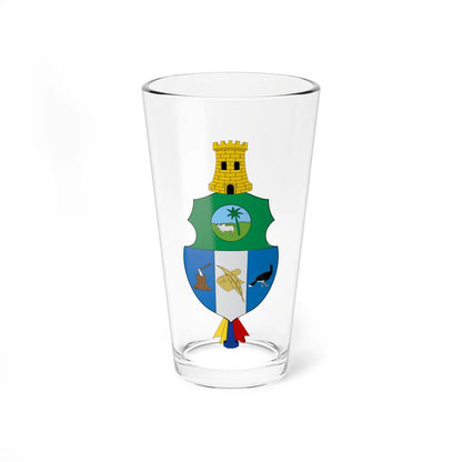 Escudo de San Vicente del Caguán (Colombia) (Coat of Arms) Pint Glass 16oz 16oz - Go Mug Yourself