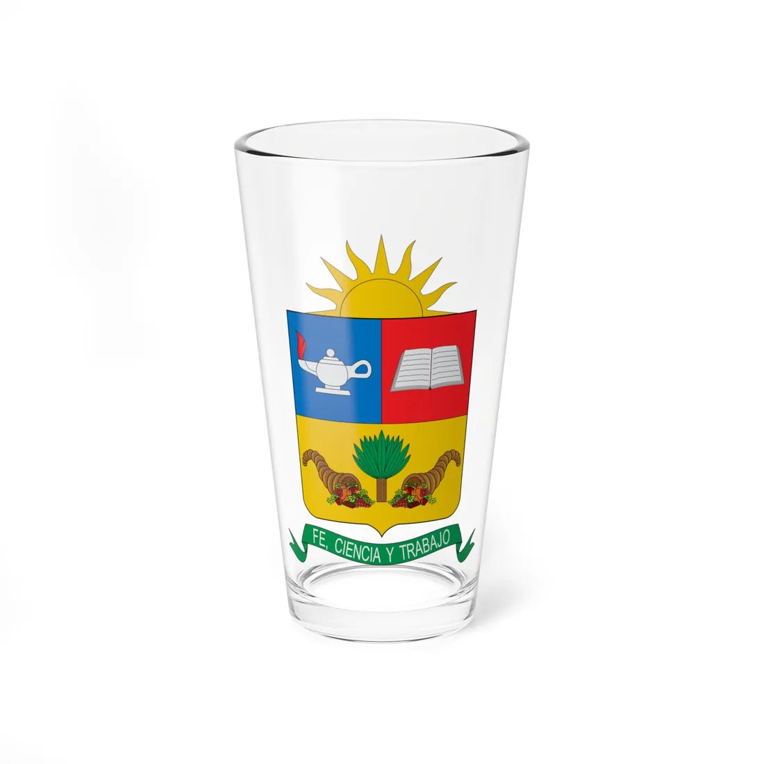 Escudo de San Vicente Ferrer (Colombia) (Coat of Arms) Pint Glass 16oz 16oz - Go Mug Yourself