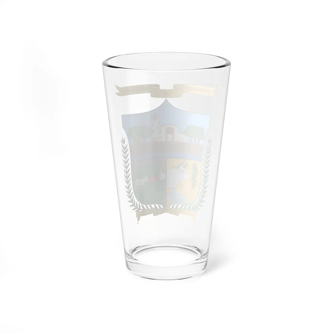 Escudo de Santa Ana Magdalena (Colombia) (Coat of Arms) Pint Glass 16oz - Go Mug Yourself