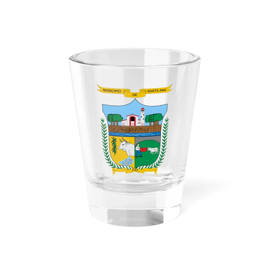 Escudo de Santa Ana Magdalena (Colombia) (Coat of Arms) Shot Glass 1.5oz 1.5oz - Go Mug Yourself