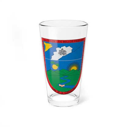 Escudo de Santa Bárbara Antioquia (Colombia) (Coat of Arms) Pint Glass 16oz 16oz - Go Mug Yourself