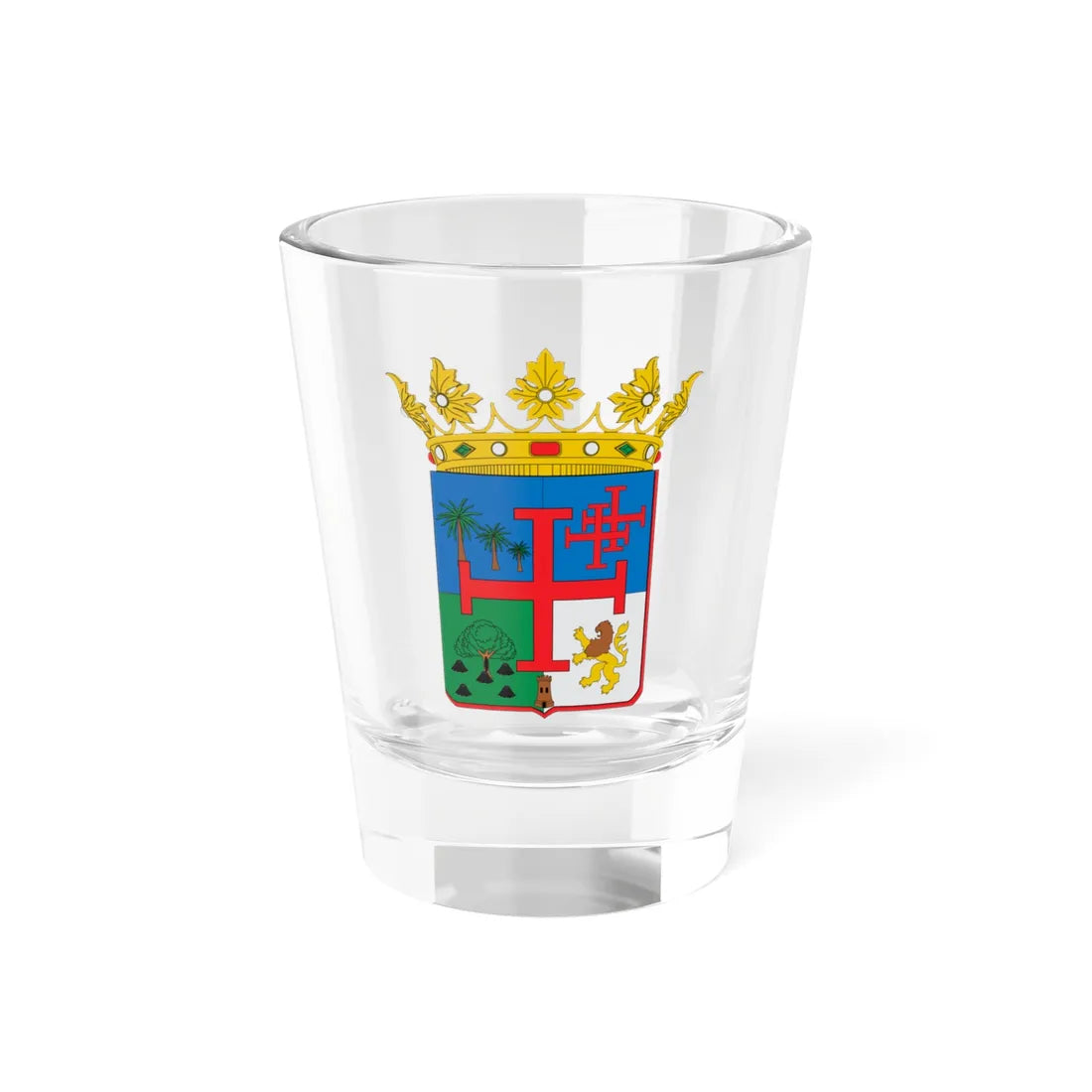 ESCUDO DE SANTA CRUZ DE LA SIERRA BOLIVIA (Equatorial Guinea) (Coat of Arms) Shot Glass 1.5oz 1.5oz - Go Mug Yourself
