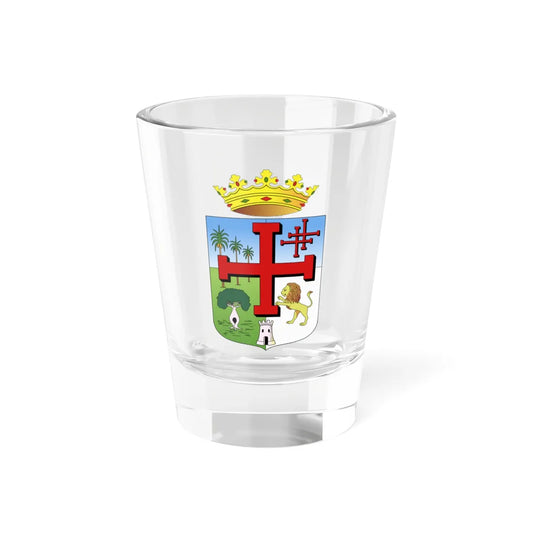 Escudo de Santa Cruz de la Sierra (Equatorial Guinea) (Coat of Arms) Shot Glass 1.5oz 1.5oz - Go Mug Yourself