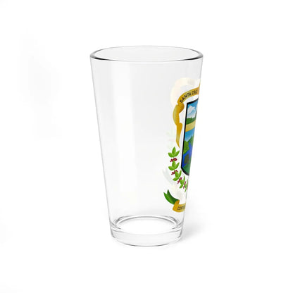 Escudo de Santa Cruz de Yojoa (Honduras) (Coat of Arms) Pint Glass 16oz - Go Mug Yourself