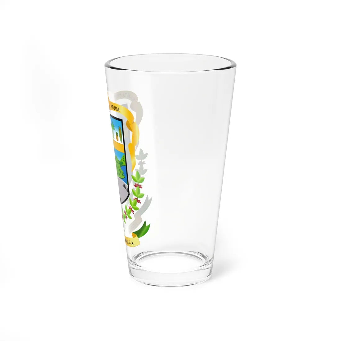 Escudo de Santa Cruz de Yojoa (Honduras) (Coat of Arms) Pint Glass 16oz - Go Mug Yourself