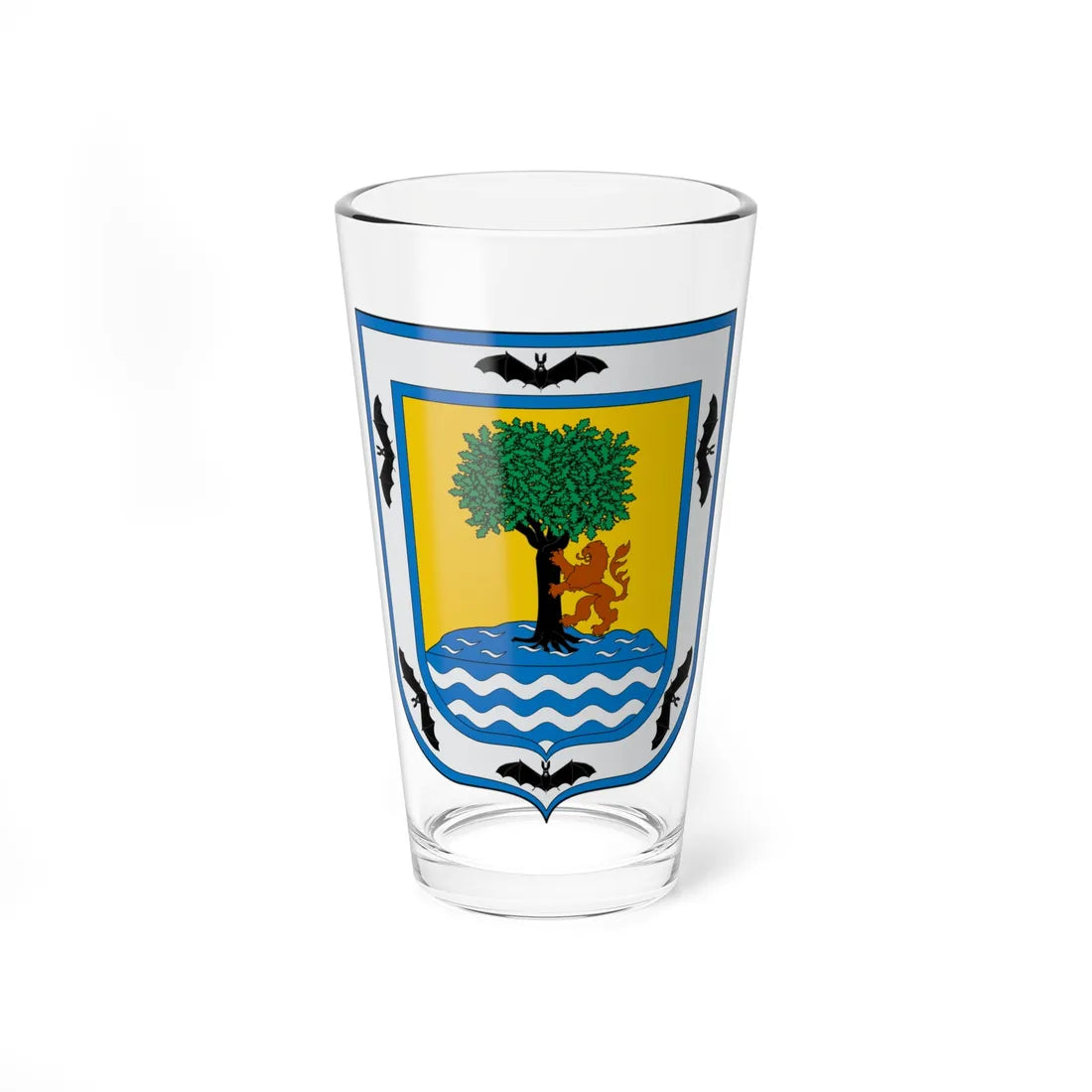 Escudo de Santa Fe de Antioquía (Colombia) (Coat of Arms) Pint Glass 16oz 16oz - Go Mug Yourself