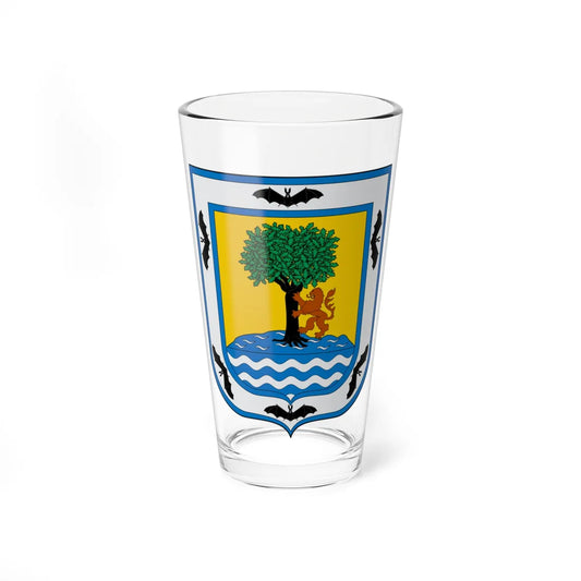 Escudo de Santa Fe de Antioquía (Colombia) (Coat of Arms) Pint Glass 16oz 16oz - Go Mug Yourself