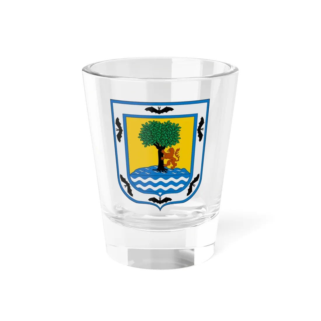Escudo de Santa Fe de Antioquía (Colombia) (Coat of Arms) Shot Glass 1.5oz 1.5oz - Go Mug Yourself