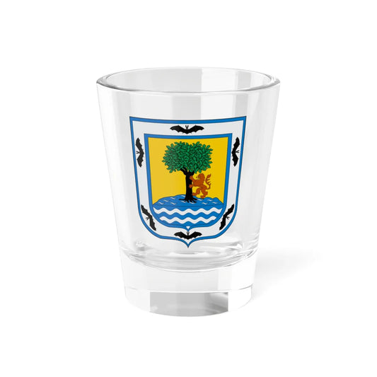 Escudo de Santa Fe de Antioquía (Colombia) (Coat of Arms) Shot Glass 1.5oz 1.5oz - Go Mug Yourself