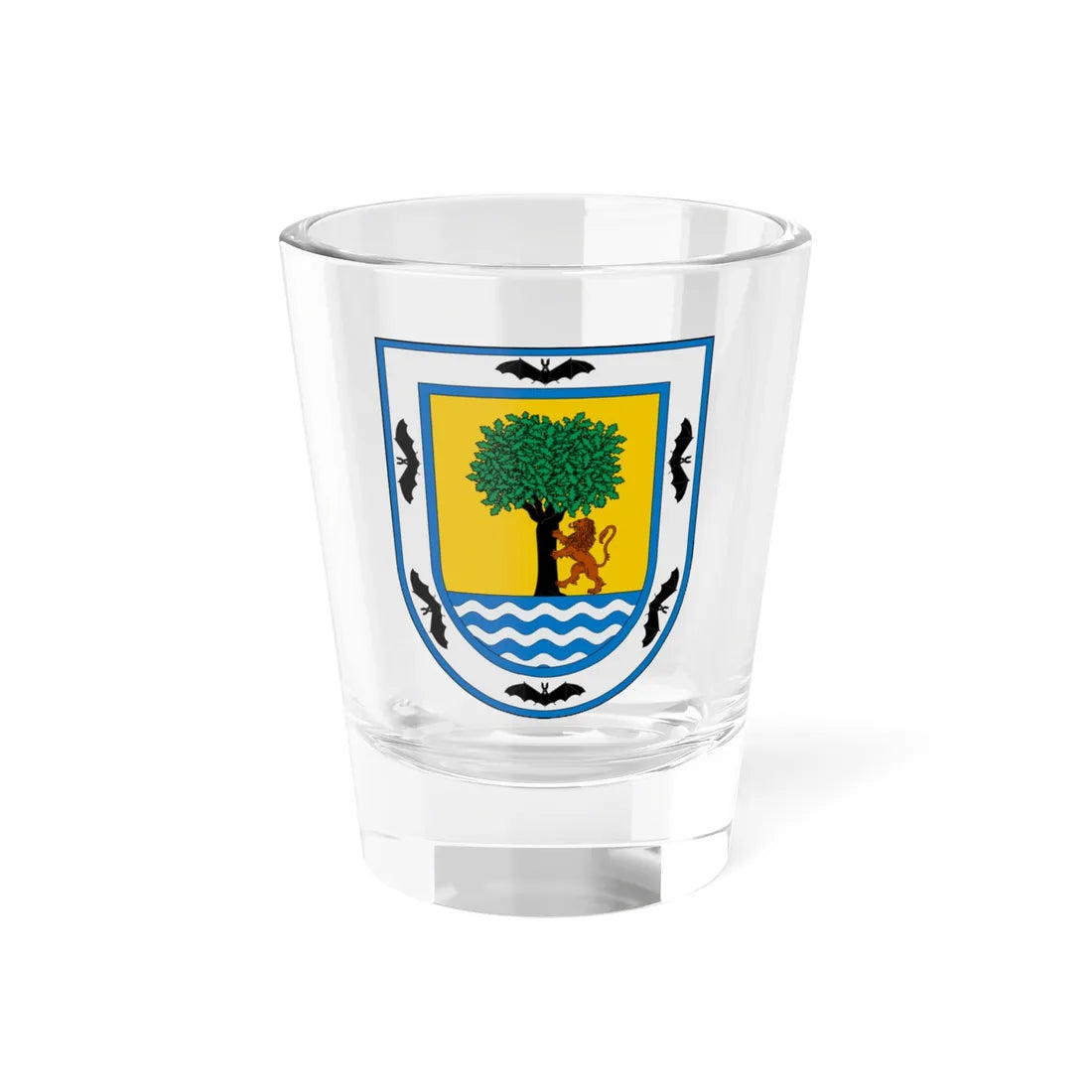 Escudo de Santa Fe de Antioquia (Colombia) (Coat of Arms) Shot Glass 1.5oz 1.5oz - Go Mug Yourself