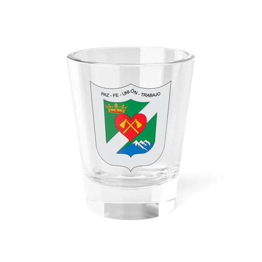 Escudo de Santa Isabel Tolima (Colombia) (Coat of Arms) Shot Glass 1.5oz 1.5oz - Go Mug Yourself