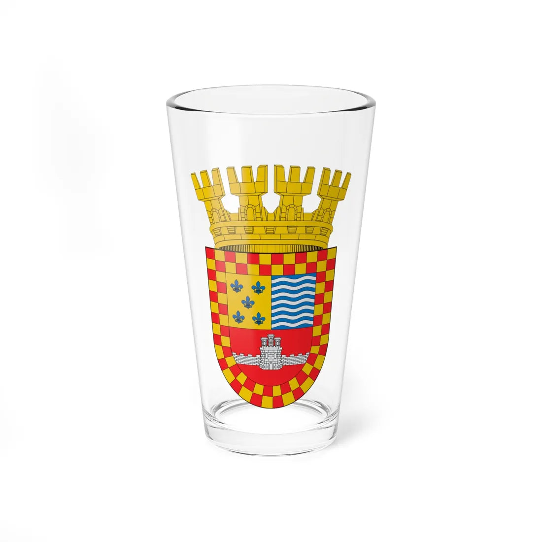 Escudo de Santa Juana (Chile) (Coat of Arms) Pint Glass 16oz 16oz - Go Mug Yourself