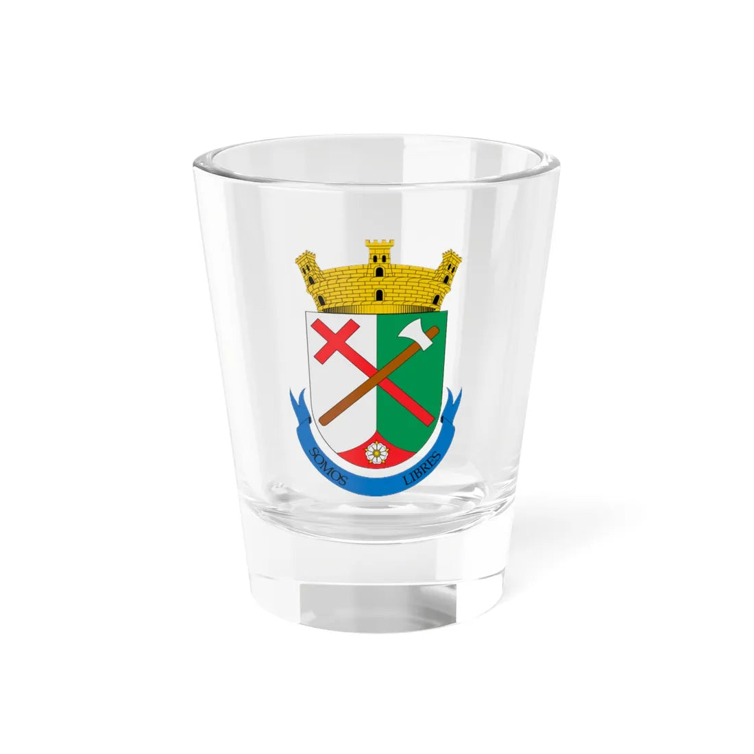 Escudo de Santa Rosa de Cabal (Colombia) (Coat of Arms) Shot Glass 1.5oz 1.5oz - Go Mug Yourself