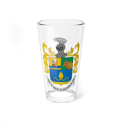 Escudo de Santa Rosa de Osos (Colombia) (Coat of Arms) Pint Glass 16oz 16oz - Go Mug Yourself