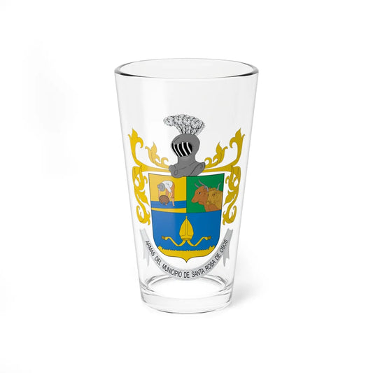 Escudo de Santa Rosa de Osos (Colombia) (Coat of Arms) Pint Glass 16oz 16oz - Go Mug Yourself