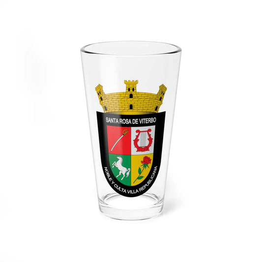 Escudo de Santa Rosa de Viterbo (Colombia) (Coat of Arms) Pint Glass 16oz 16oz - Go Mug Yourself