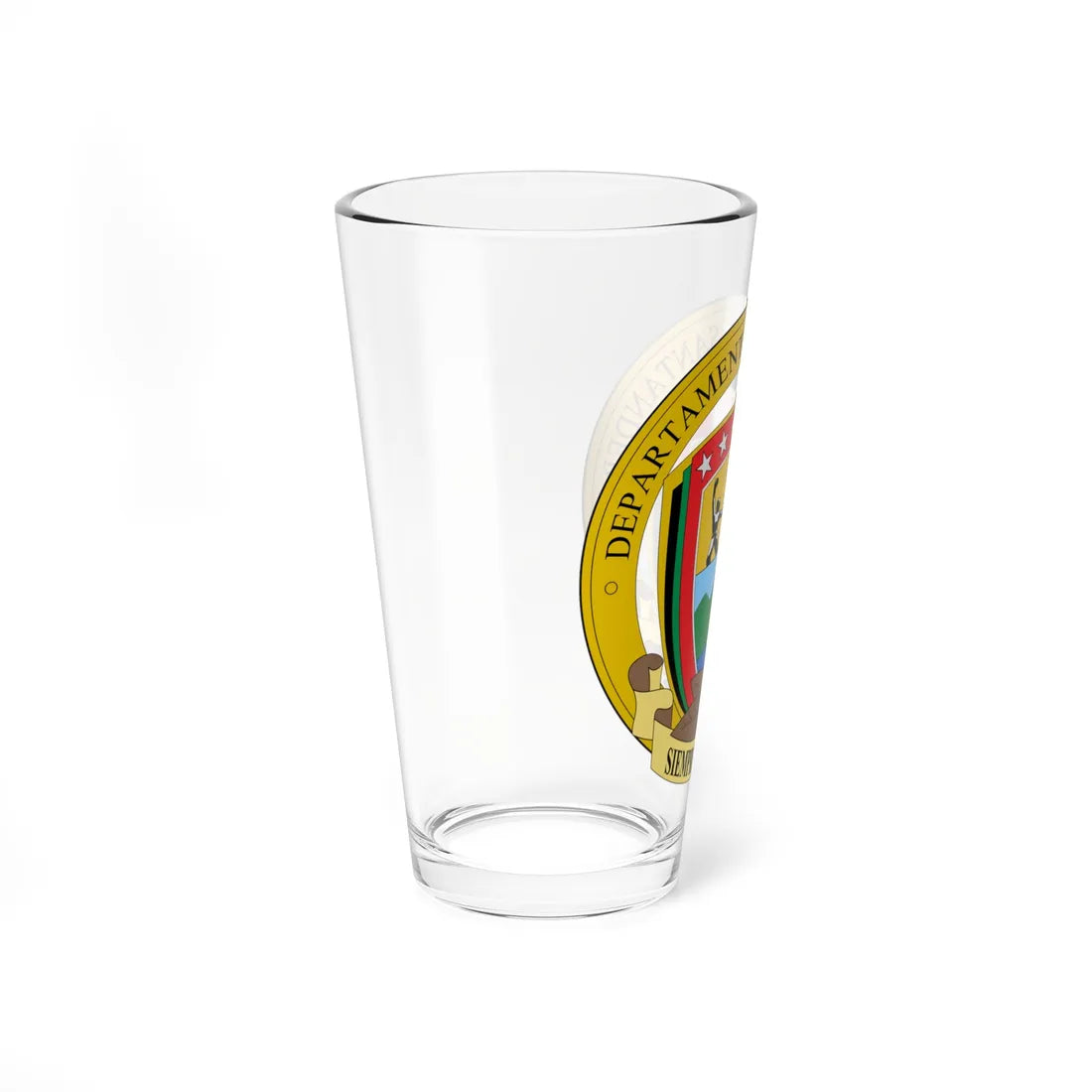 Escudo de Santander Colombia (Colombia) (Coat of Arms) Pint Glass 16oz - Go Mug Yourself