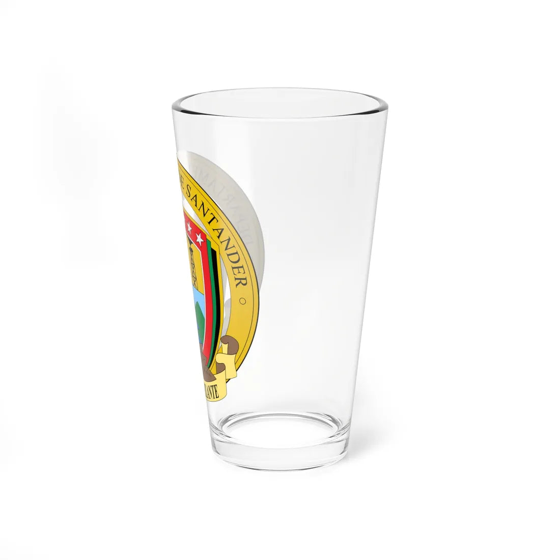 Escudo de Santander Colombia (Colombia) (Coat of Arms) Pint Glass 16oz - Go Mug Yourself