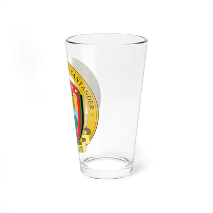 Escudo de Santander Colombia (Colombia) (Coat of Arms) Pint Glass 16oz - Go Mug Yourself