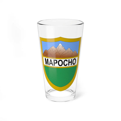 Escudo de Santiago Chile 1863-1913 (Chile) (Coat of Arms) Pint Glass 16oz 16oz - Go Mug Yourself