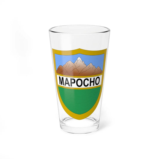 Escudo de Santiago Chile 1863-1913 (Chile) (Coat of Arms) Pint Glass 16oz 16oz - Go Mug Yourself
