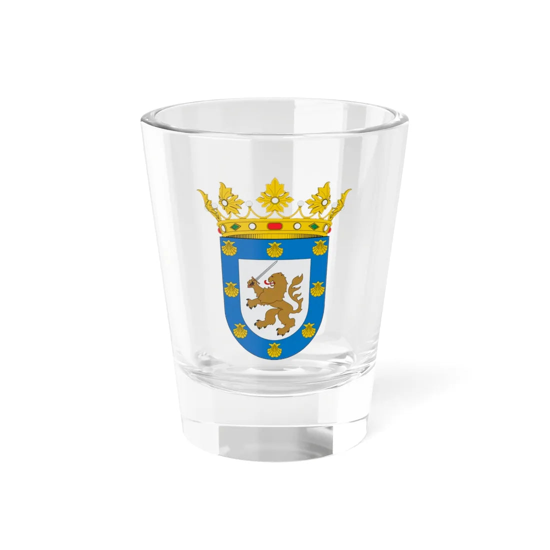 Escudo de Santiago Chile (Chile) (Coat of Arms) Shot Glass 1.5oz 1.5oz - Go Mug Yourself